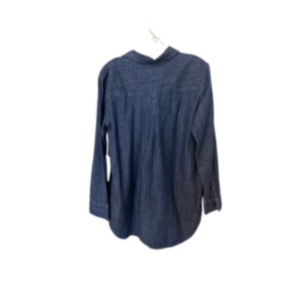 Liz Claiborne Blouse Women's XL Tunic Top – Dark Denim XL Brand NWT - Picture 2 of 7